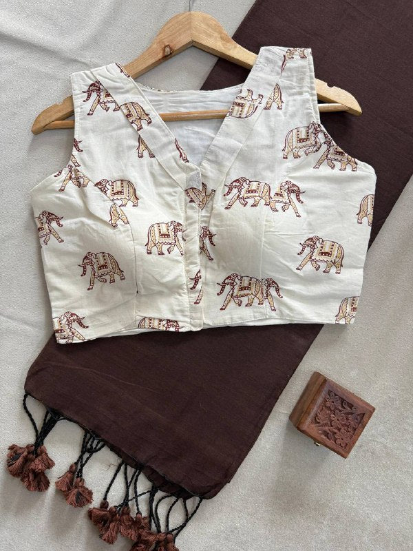 CF-107 – Graceful Khadi Cotton Saree