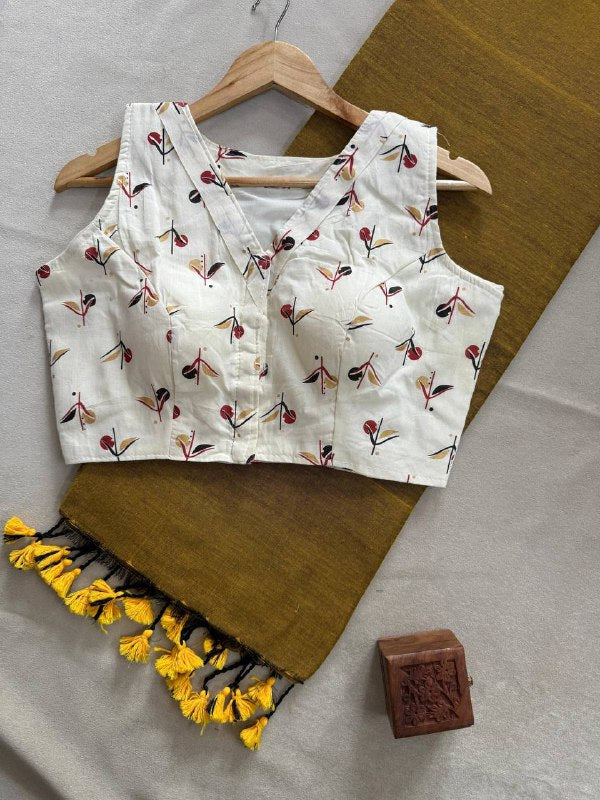CF-107 – Graceful Khadi Cotton Saree
