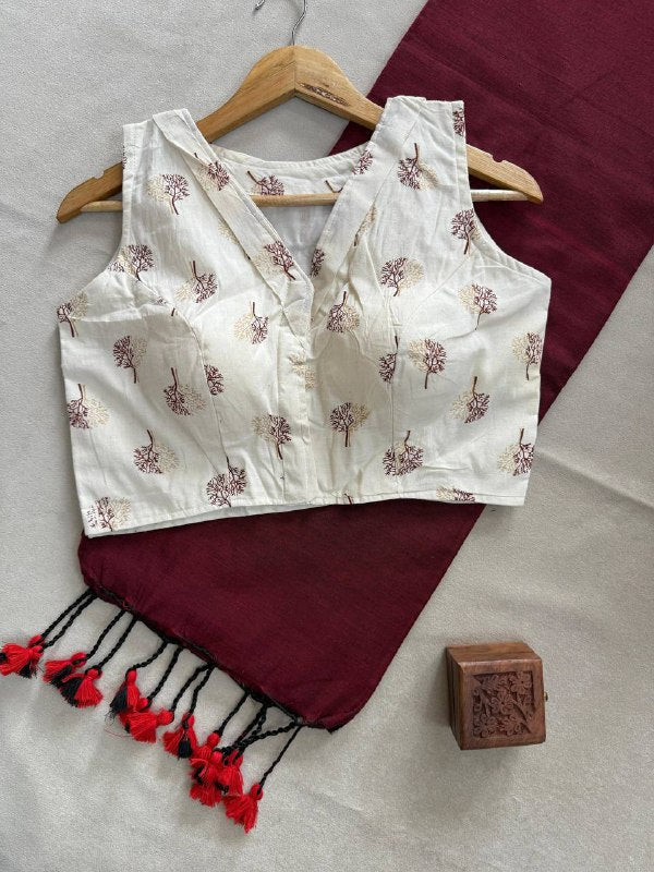 CF-107 – Graceful Khadi Cotton Saree