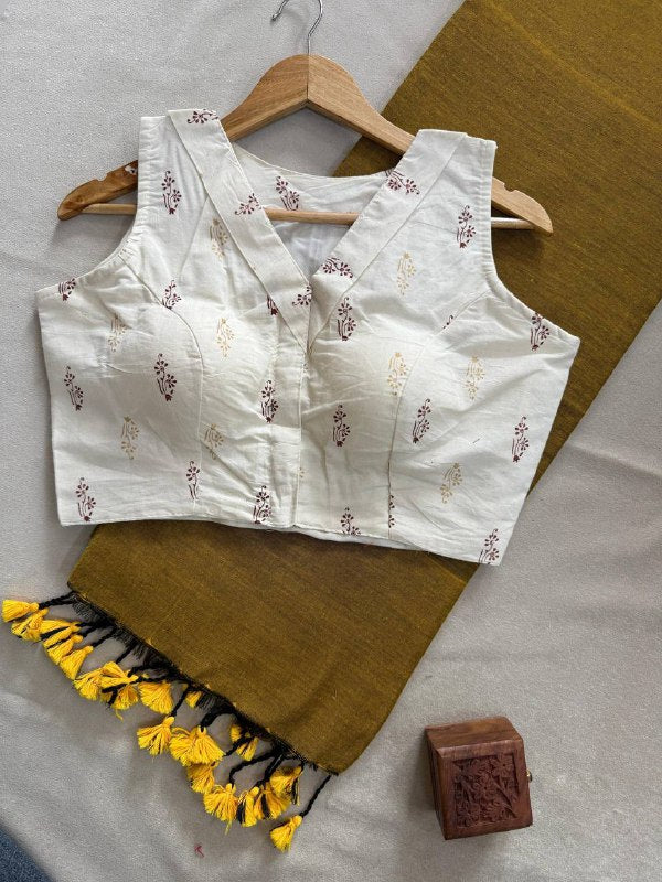 CF-107 – Graceful Khadi Cotton Saree
