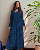 Embroidered Georgette Anarkali Suit Set for Women