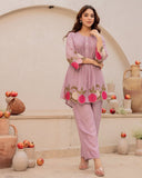 Embroided Mul Chanderi Co-ord Set