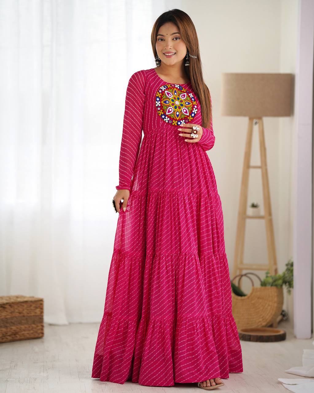 Royal Elegance – Rani Anarkali Gown