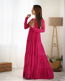 Royal Elegance – Rani Anarkali Gown