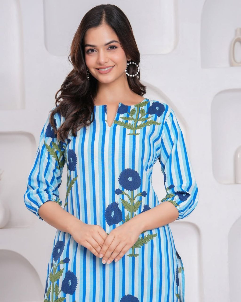Premium Pure Cotton Co-Ord Kurti Pant Set