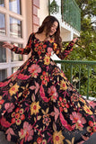 3-Piece Printed Anarkali Set