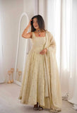 Cosmos Gold Embroidered Gown set with dupptta