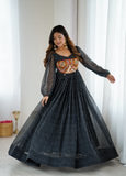 DesignerBlack Anarkali Gown