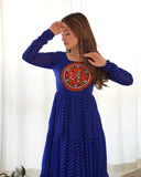 Royal Elegance – Laheriya Anarkali Gown