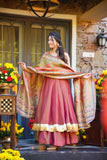 Elegant Crushed Fabric Kurta Palazzo