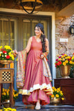 Elegant Crushed Fabric Kurta Palazzo