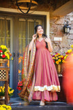 Elegant Crushed Fabric Kurta Palazzo