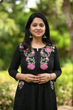 COTTON SIDE POCKET WITH EMBROIDERY  KURTA  SET