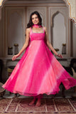 Pink Women’s 3-Piece Anarkali Set