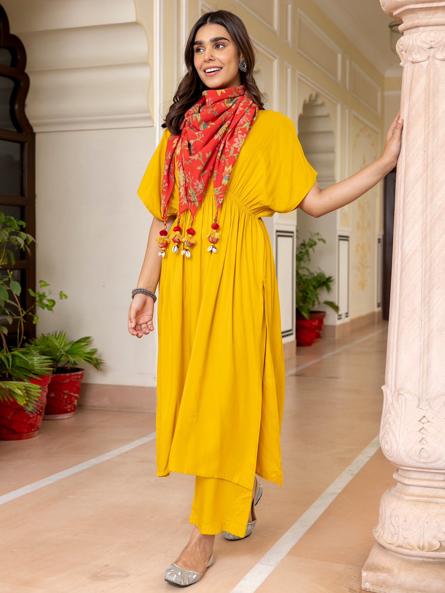 Women's Kurta Palazzo Dupatta