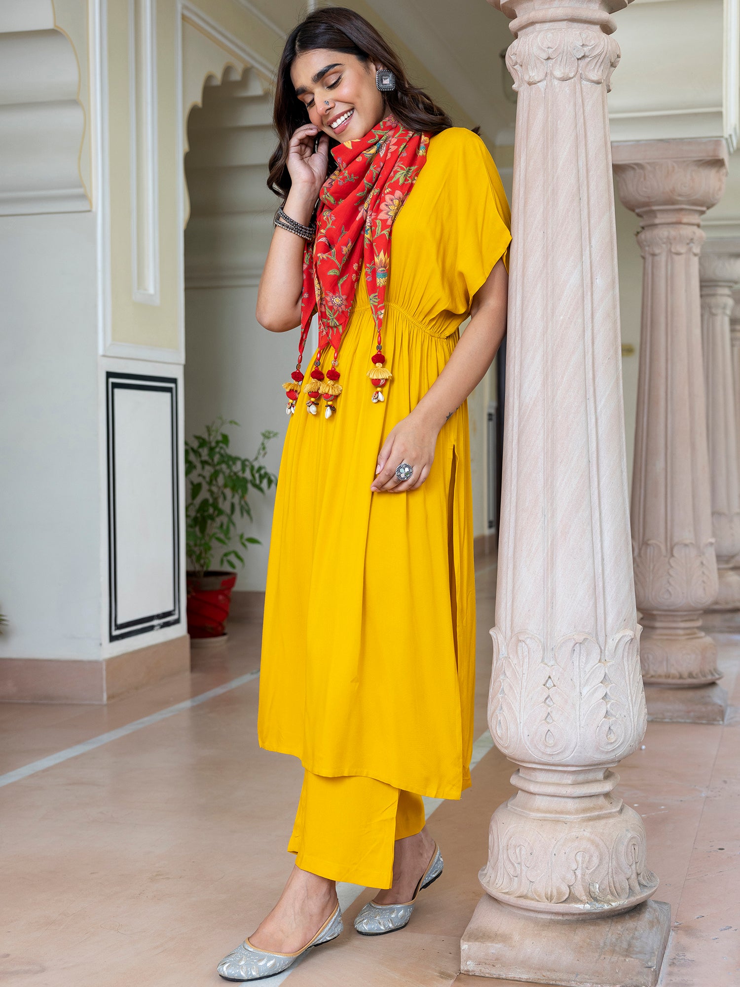 Women's Kurta Palazzo Dupatta