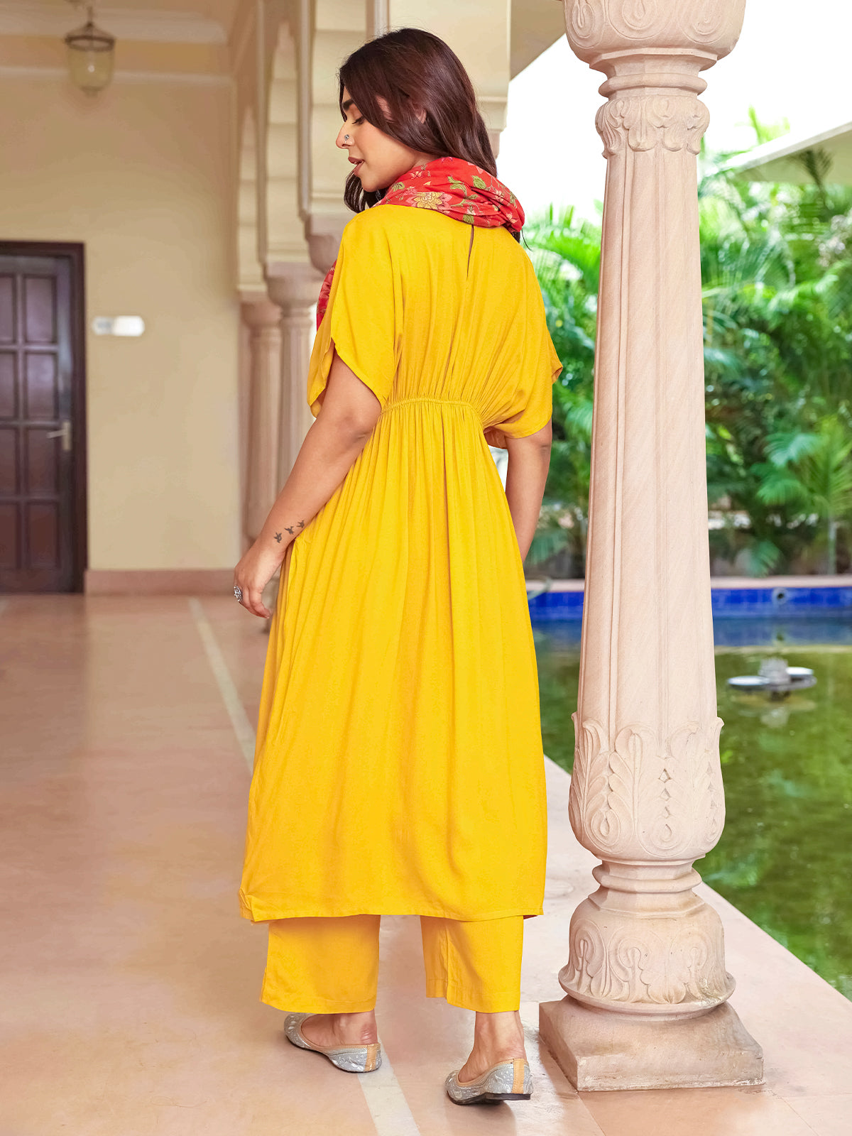 Women's Kurta Palazzo Dupatta