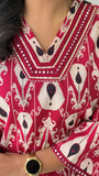 Daily Wear Printed ikkat Readymade Cord Set