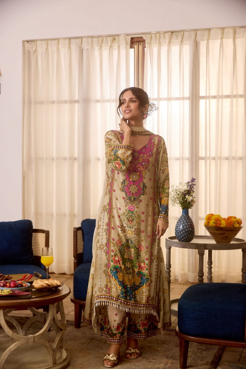 Noori Anarkali Plazzo Set suit set