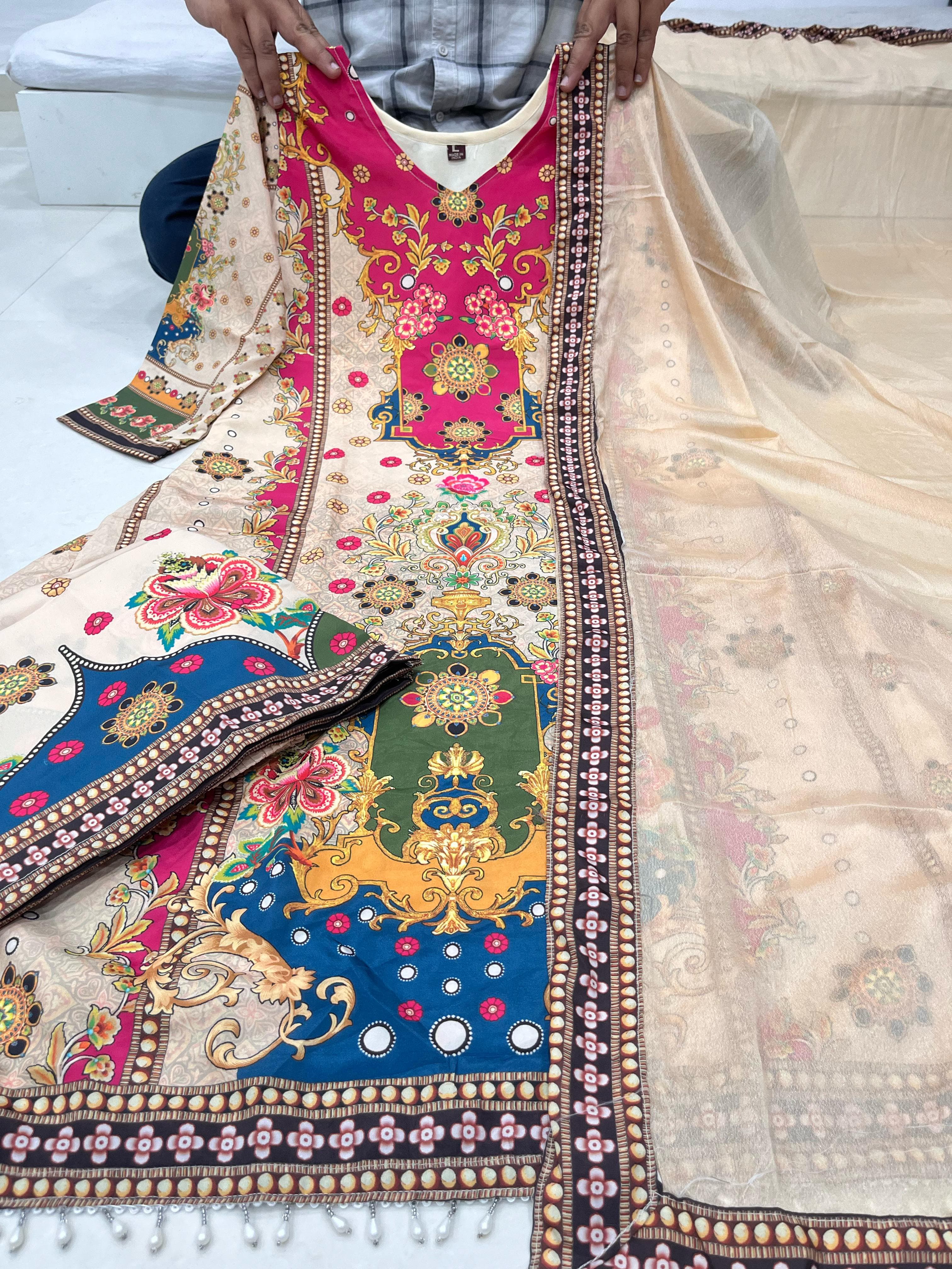 Noori Anarkali Plazzo Set suit set