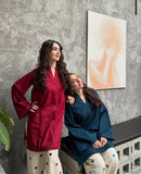 Pure Cotton Embroidered Co-Ord Set with Palazzo
