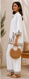 Embroidered Cotton 2 Piece Co-ord Set
