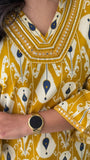 Daily Wear Printed ikkat Readymade Cord Set