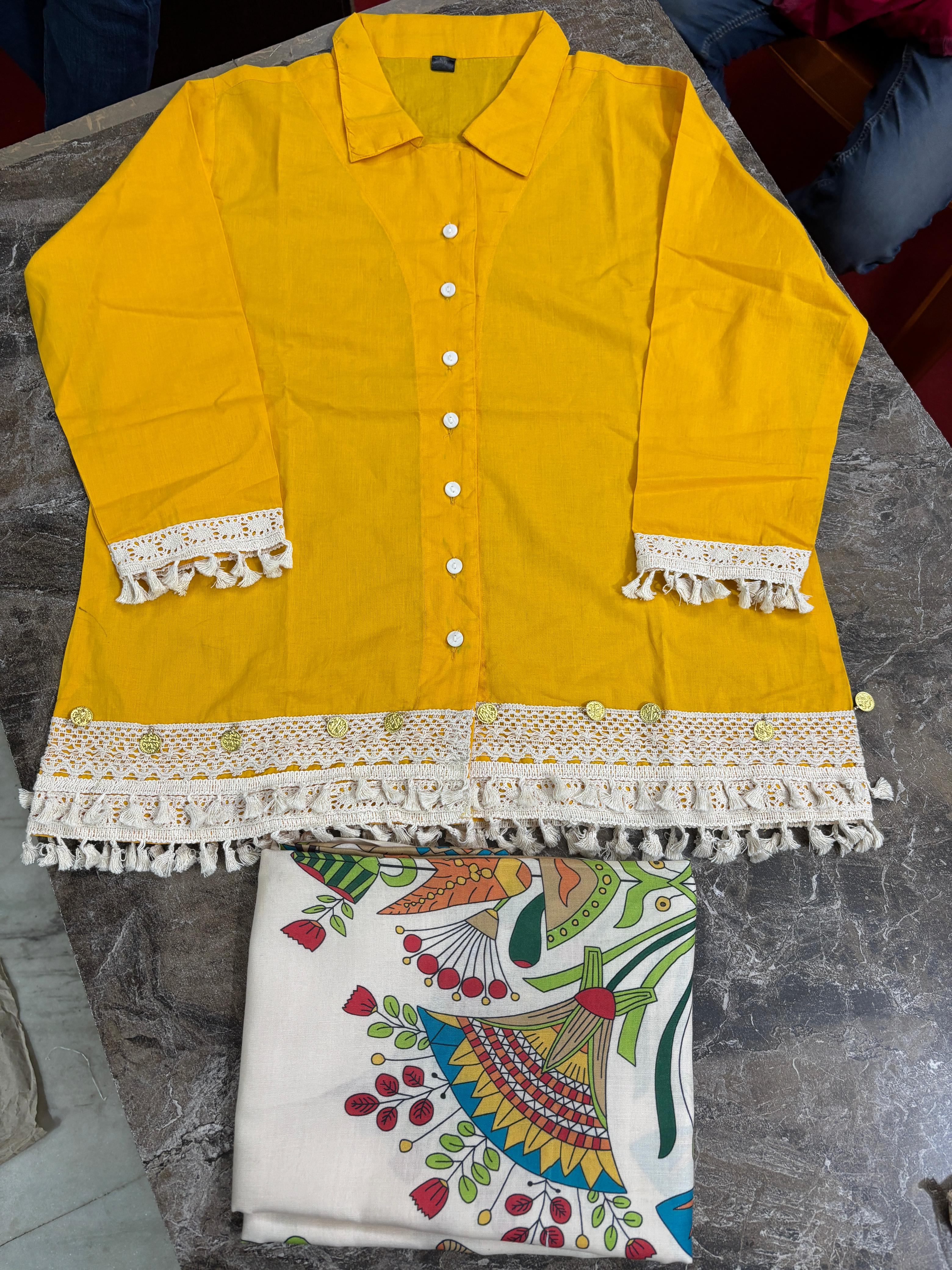 Cotton Co-ord Set with printed pants