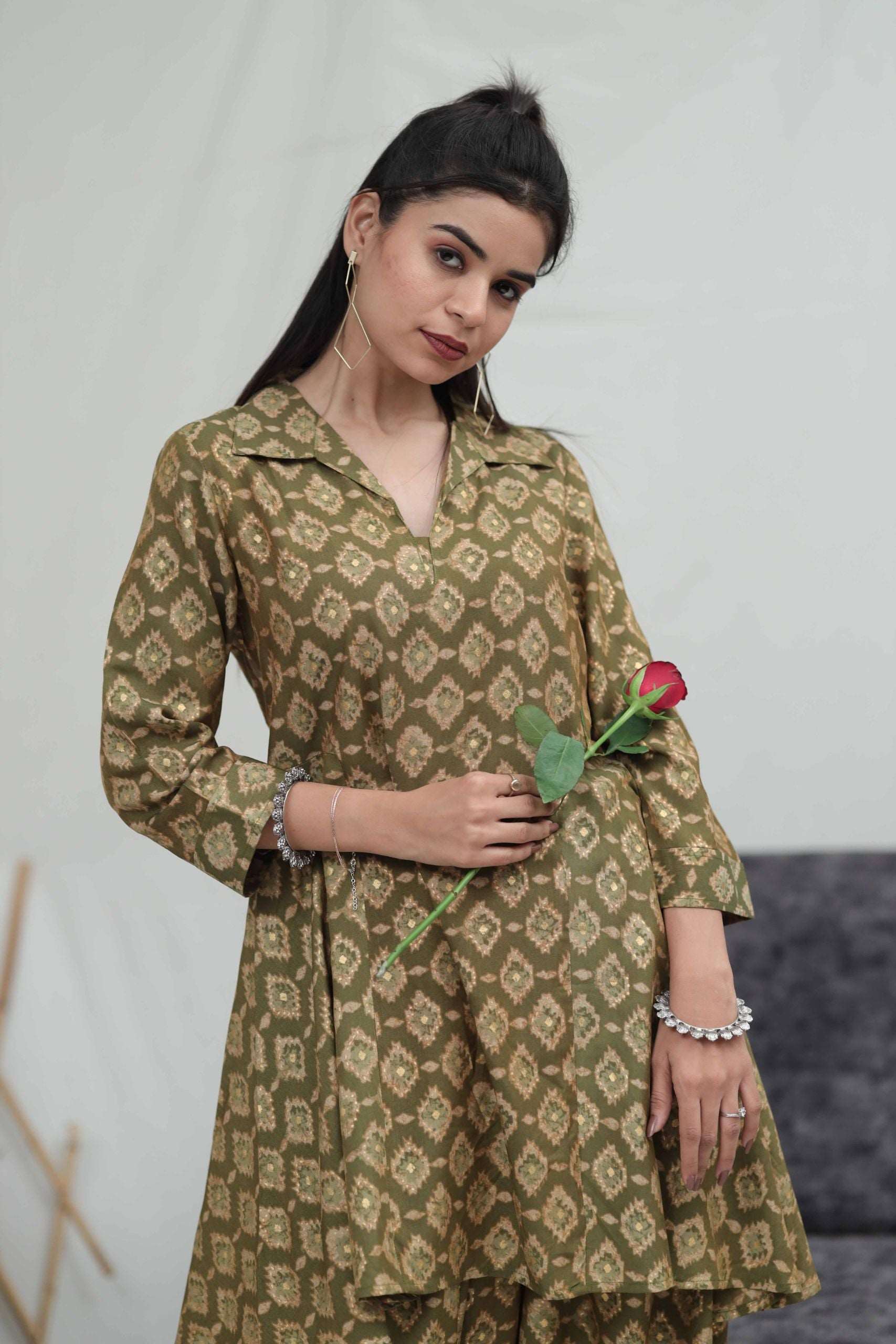 MEHENDI GREEN Co - ords Sets Two Pcs - Style Like A Diva