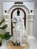 Cream 3-piece ethnic set