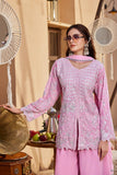 Pink Embroided Elegant Farshi Palazzo 3-Piece Set