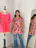 Floral cotton Print Designer Laila Kurti
