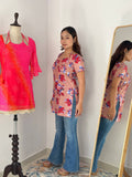 Floral cotton Print Designer Laila Kurti