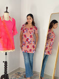 Floral cotton Print Designer Laila Kurti