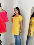 Pure Cotton Designer Floral Print Kurti