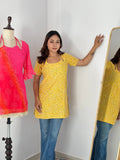 Pure Cotton Designer Floral Print Kurti