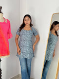 Pure Cotton Designer Floral Print Kurti