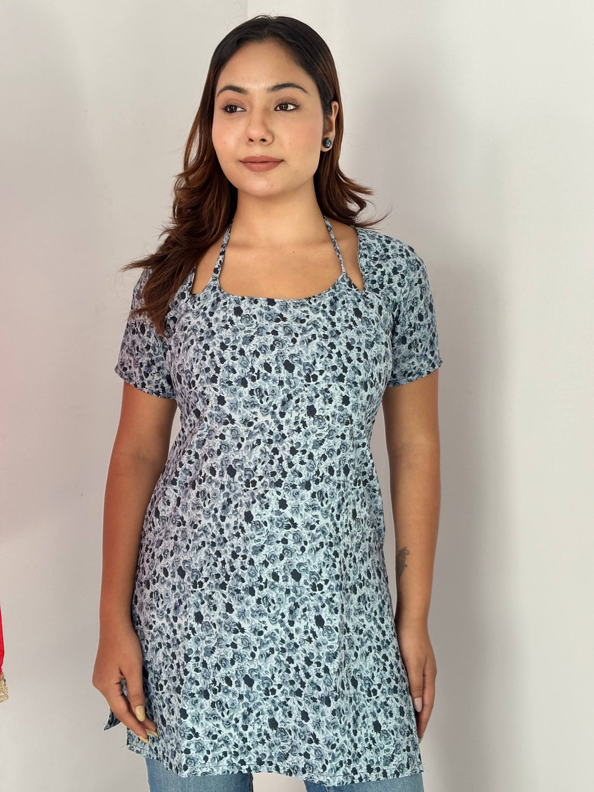 Pure Cotton Designer Floral Print Kurti