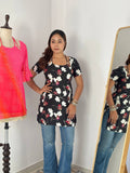 Pure Cotton Designer Floral Print Kurti