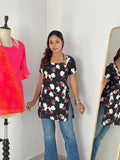 Pure Cotton Designer Floral Print Kurti