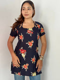 Pure Cotton Designer Floral Print Kurti