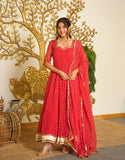 Rani Festive Bandhej Print Gown Set