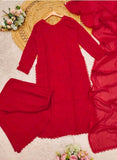 Embroidered Georgette Anarkali Suit Set for Women